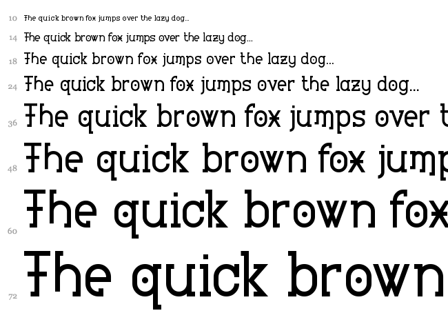 Heartbeat Synchronicity font waterfall